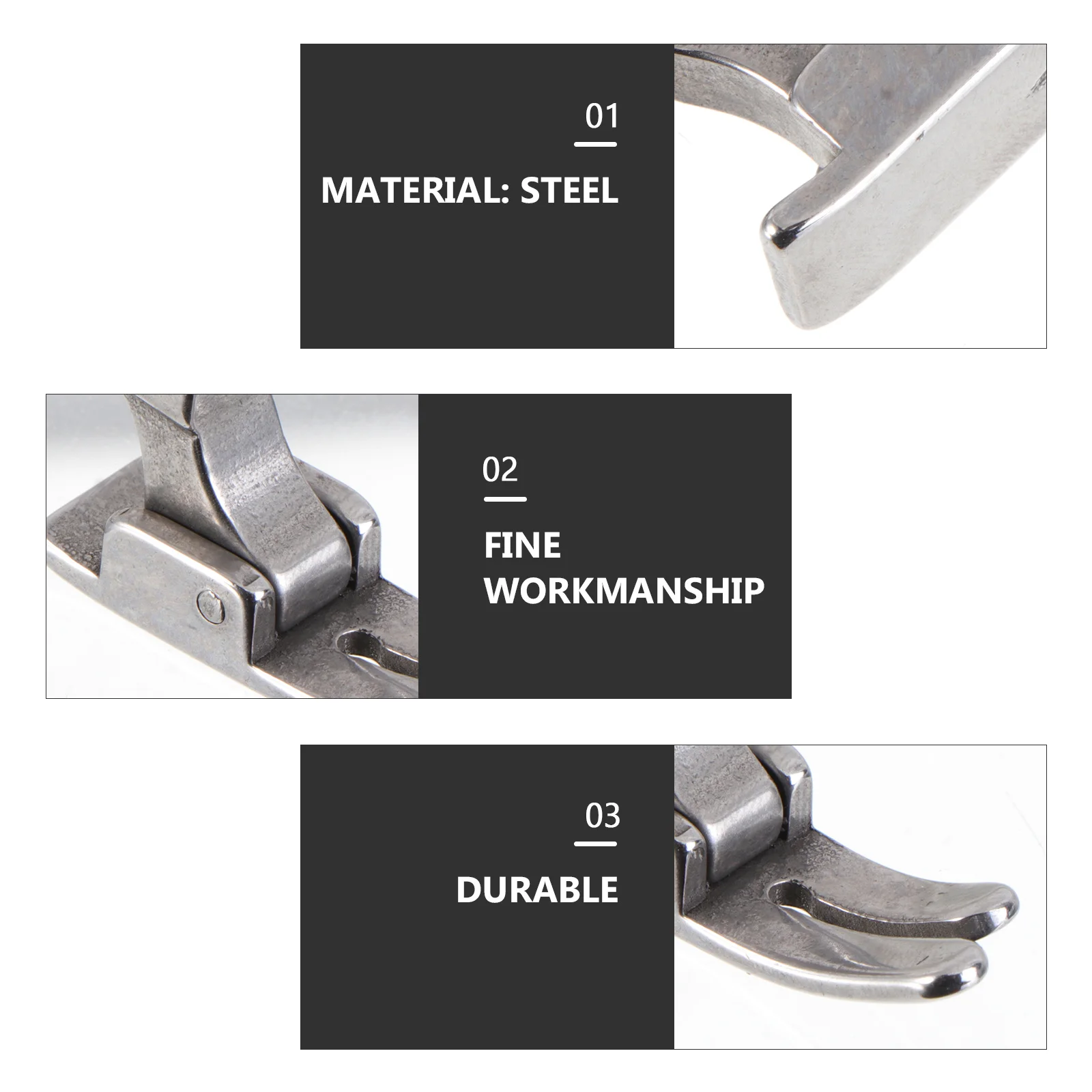 5 قطعة ماكينة خياطة صناعية قطعة قدم الضغط مجموعة قوية الصلب السلس غرزة الأداء العالمي صالح التبعي