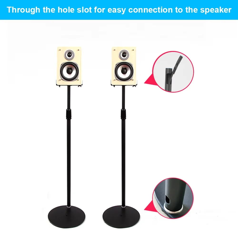 ThundeaL 2 uds 75-140cm soporte de altavoz para Samsung 9500S JBL barra altura ajustable altavoz Universal soporte de suelo soporte