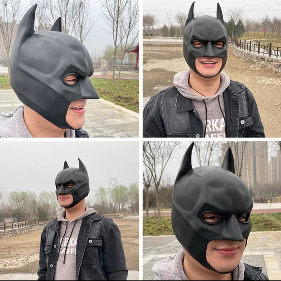 Cosplay Movie Character Cool Bat Style Super Hero Funny Halloween Mask Half Face Headgear Christmas Carnival Party Costume Props view 5