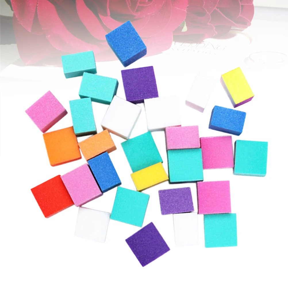 ชุดตะไบฟองน้ำสำหรับทำเล็บมือและเล็บเท้า ช่วยให้เล็บเงางามและเรียบเนียน บล็อกขัดเล็บอย่างอ่อนโยนสำหรับการใช้งาน น้ำยาขัดเงาเล็บ