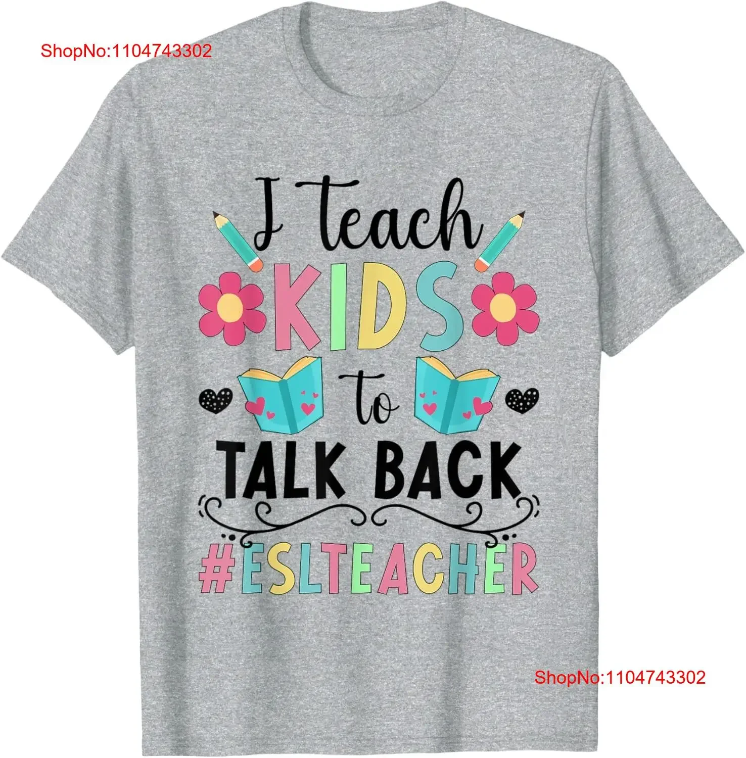 Insegnare Ai Bambini Esl Insegnante Di Inglese Come Seconda Lingua T-Shirt Vintage Lavata Versatile Comoda Moda Leggermente Grafica