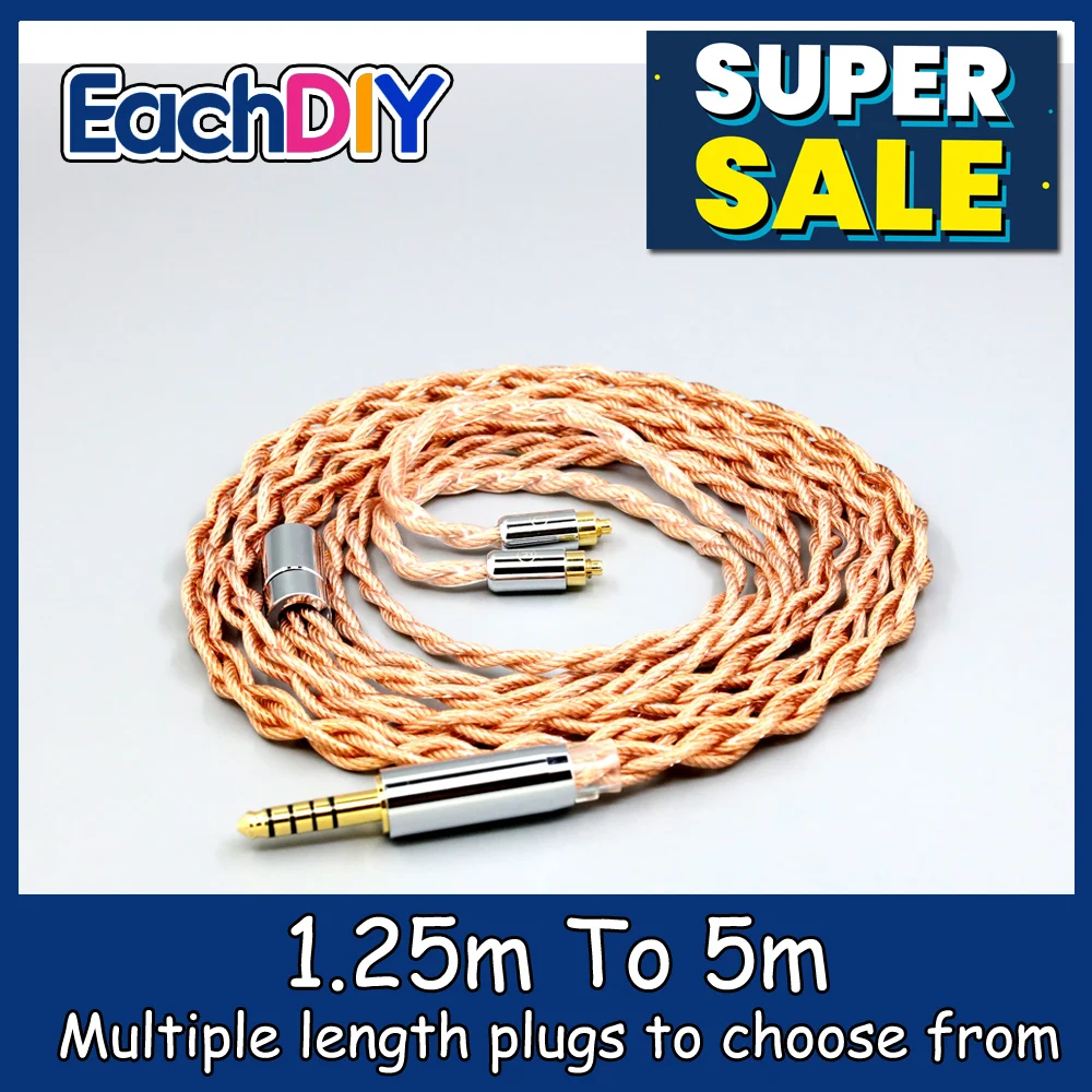 

Graphene 7N OCC Shielding Coaxial Mixed Earphone Cable For Dunu dn-2002 4 core 1.8mm LN007769