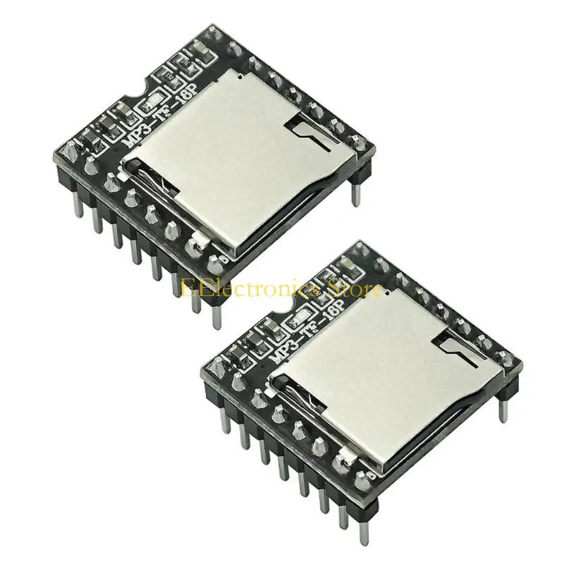 B03C 2PCS Mini MP3 Player Module for Voice Decoding Board Support Small Memory Card USB Flash Drive Sound Module