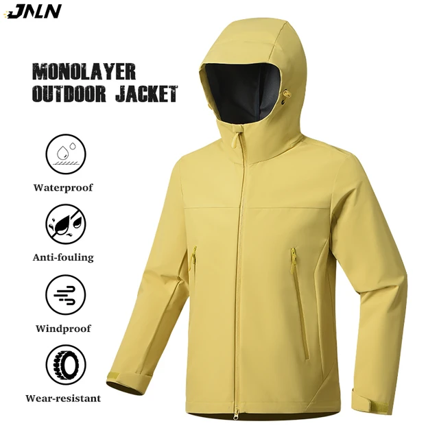JNLN męska damska wodoodporna wiatrówka turystyka kurtka trekkingowa unisex Outdoor sportowy płaszcz przeciwdeszczowy wiatroszczelna odzież wspinaczkowa