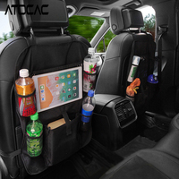 2pcs Car Backseat Anti Dirty Pad Hanging Organizer Clear Waterproof Bag Seat Back Kid Kick Mat Storage Mesh Interior Protectors