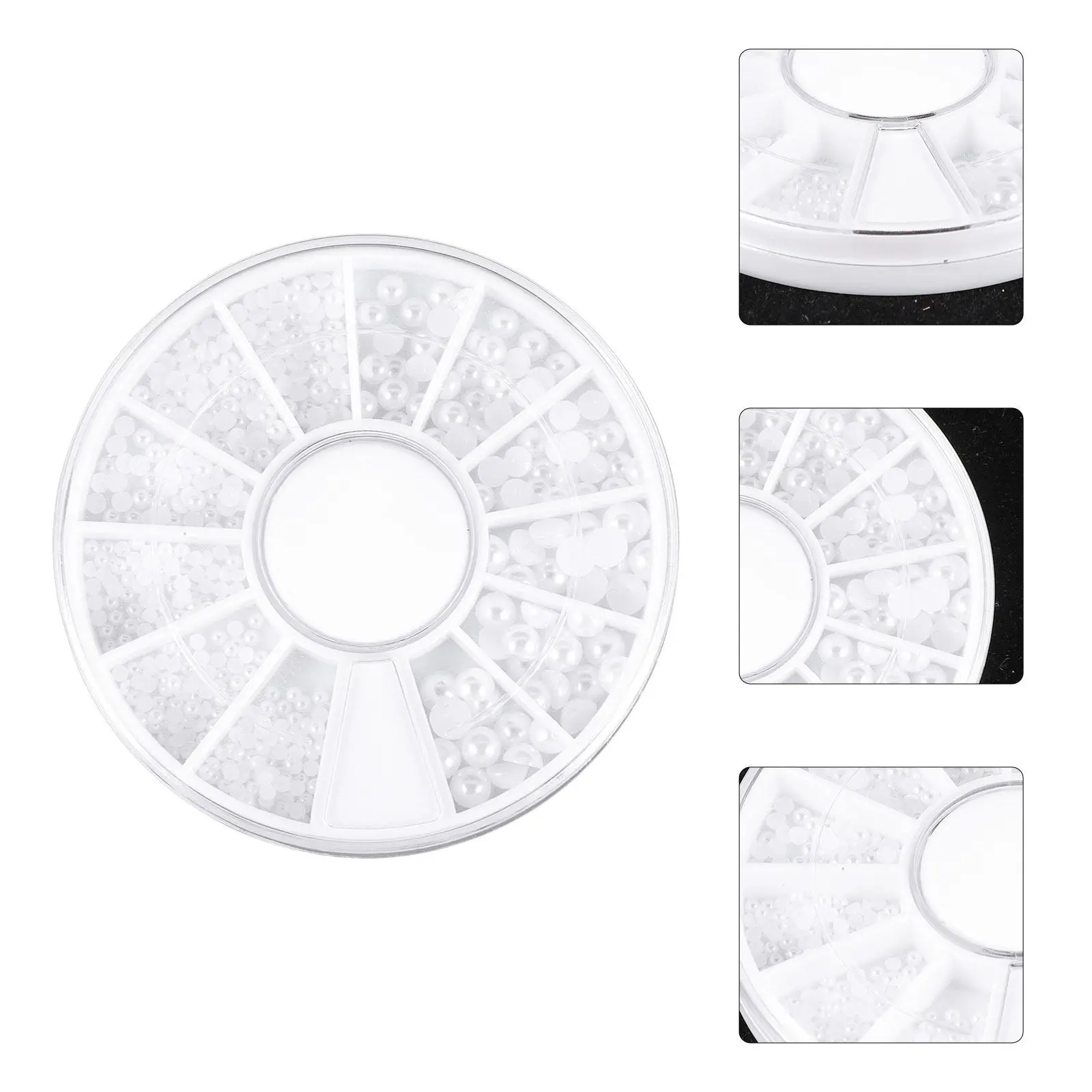 

200 шт. разнообразных размеров плоских белых жемчужных кабошонов из смолы для дизайна ногтей, украшений, рукоделия, декоративных пуговиц, браслетов, заколок для волос