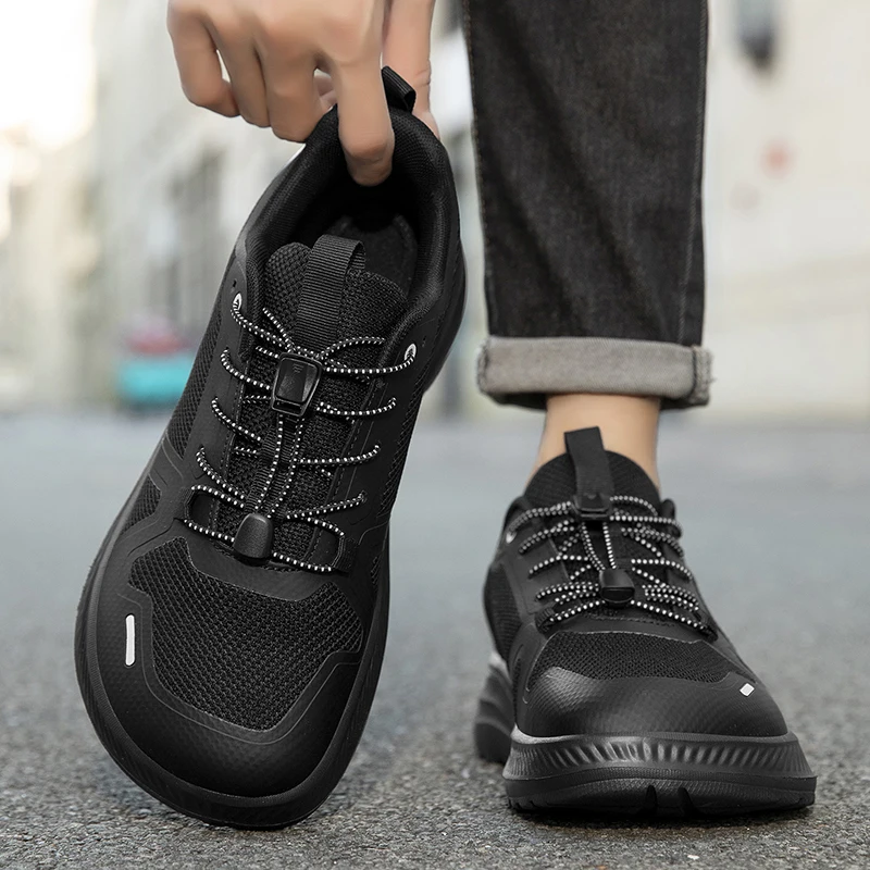 2026 Autumn Men Wide Width Shoes Minimalist Barefoot Sneakers Breathable Lightweight Walking Shoes Zero Drop Man Running Shoes