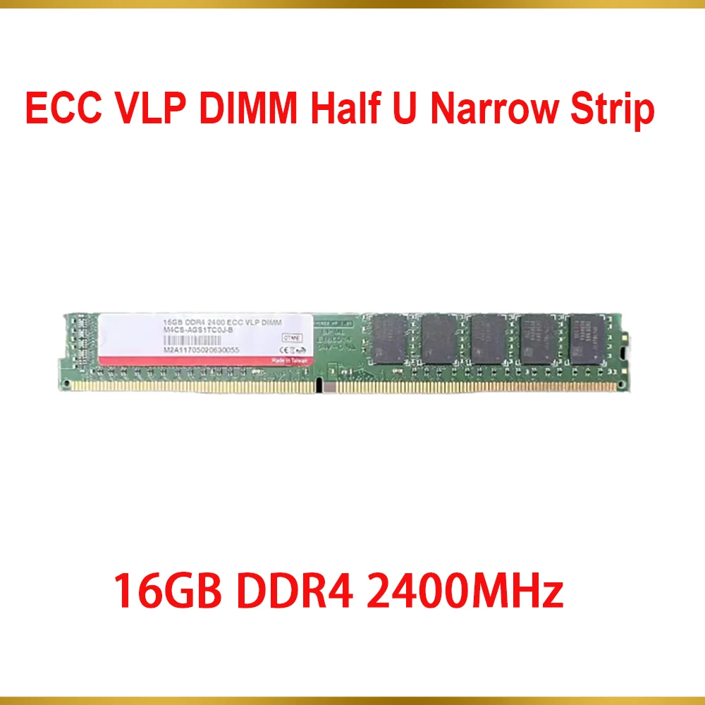 

1 Pcs RAM 16GB DDR4 2400MHz For Innodisk Server Memory PC4-2400T ECC VLP DIMM Half U Narrow Strip