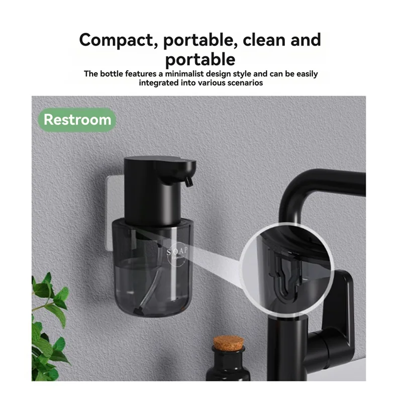 N98r 400ml dispensador de sabão elétrico de espuma recarregável à prova dwaterproof água montado na parede ideal para crianças hotéis casa cozinha banheiro