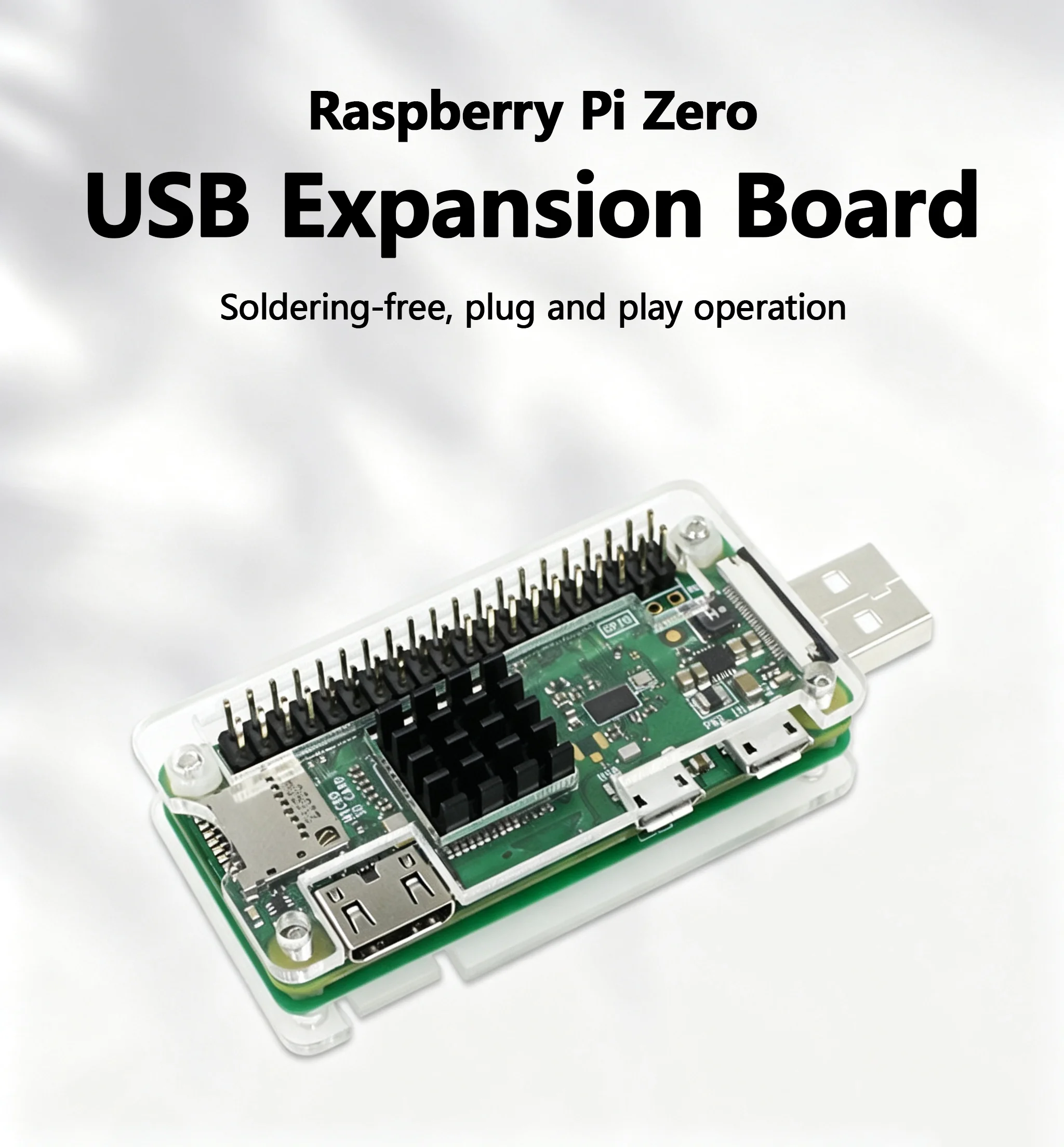 USB dongle module for Raspberry Pi Zero / 2W without soldering support SSH