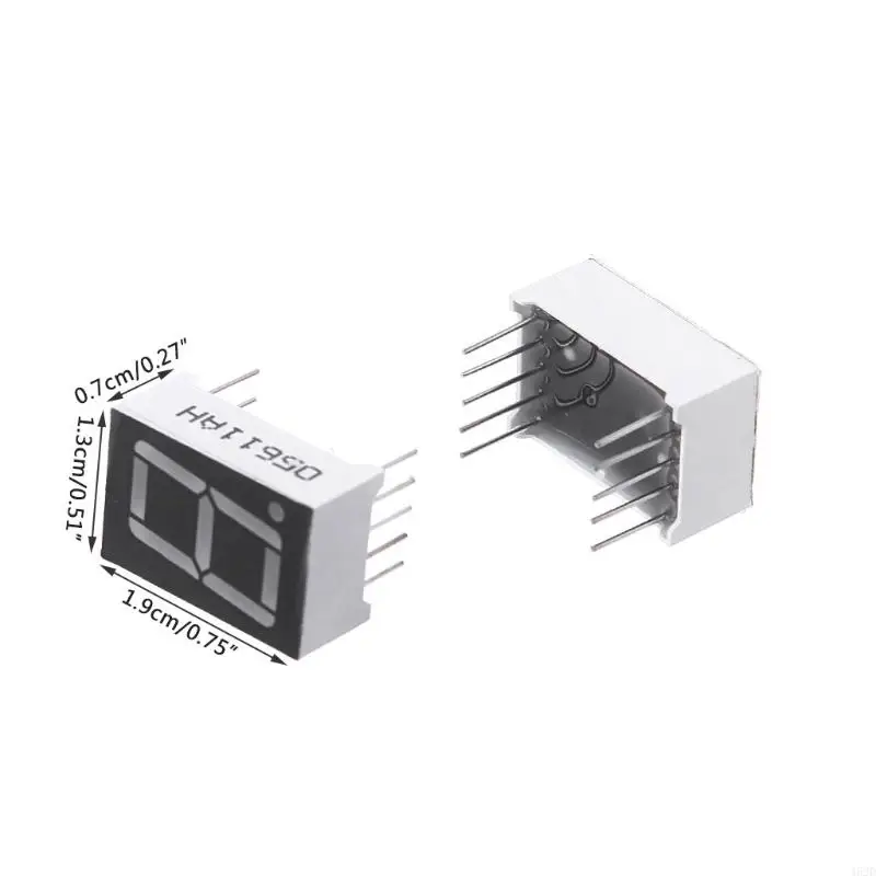 462d 10pcs 0,56 polegadas 7 segmento 1 Digital LED Display Red Catodo comum Tubos digitais