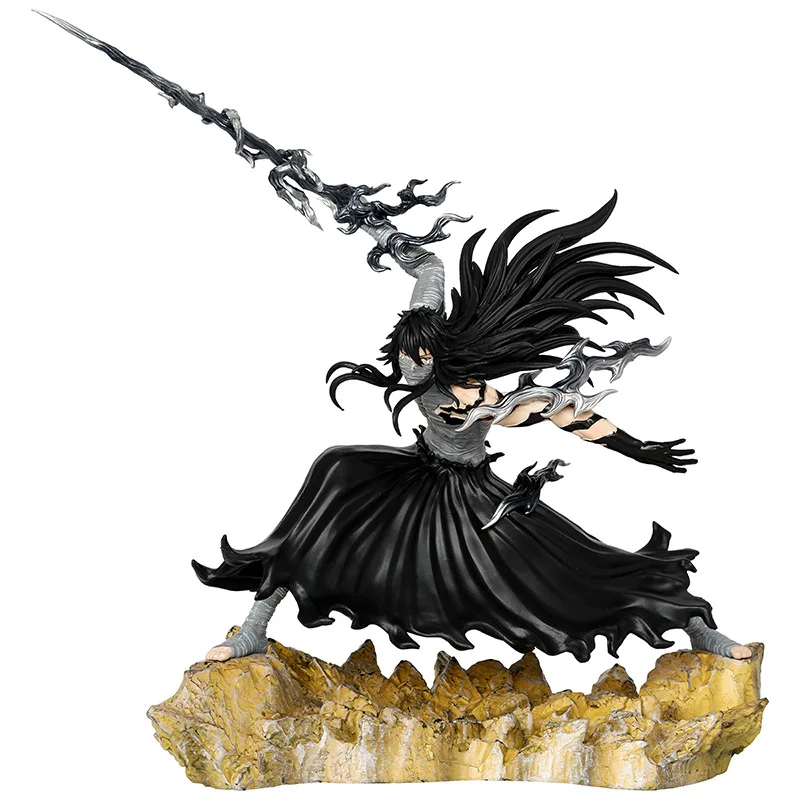 

Cute Anime Kurosaki Ichigo Zanpakutou ZangetsuVer. PVC Action Figure Battle Statue Collection Model Kids Toys Doll Gifts 28cm