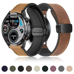 Leather Silicone Strap for HAYLOU Solar 5 Band Wristband Bracelet for HAYLOU Solar 5 SmartWatch 20mm 22mm Strap