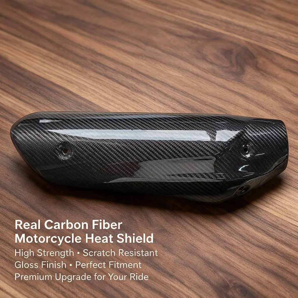 Carbon Fiber Motorcycle Exhaust Pipe Thermal Insulation Cover for BMW Motorrad G310R 2016-2023