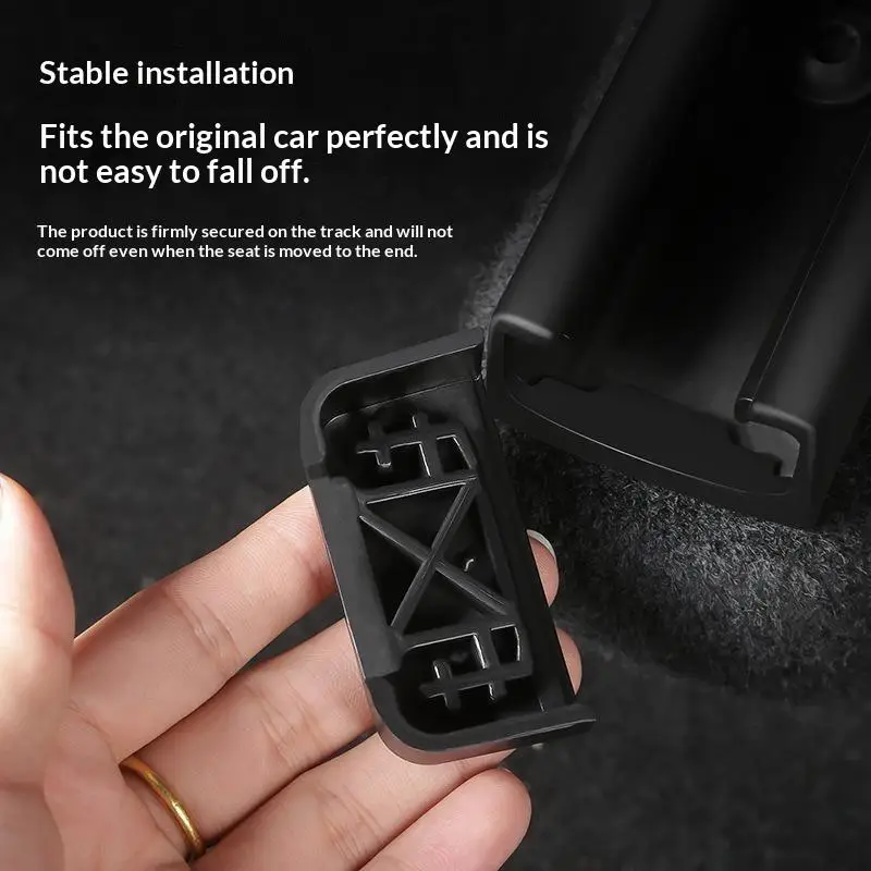 New 4pcs Rear Seat Rail Cover Protector For Model 3 Y Juniper 2025 Accessories Backseat Child Anti-kick Pad Protection Cover