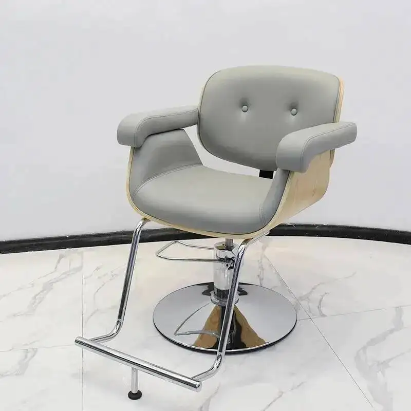 

Gold Hairdressing Barber Chair Office Barbershop Luxury Professional Facial Barber Chair Manicure Silla De Barberia Furniture