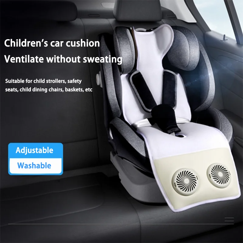 Summer Ice Silk Single Seat Ventilated Car Seat Cushion With Massage/fan Car Seat Cushion Cooling Pad