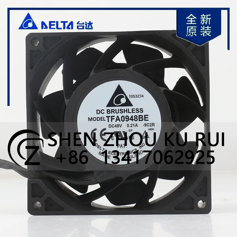 

Delta 5V 12V 24V DC 48V 0.21A AC EC 9038 90X90X38MM 9CM Converter Chassis Waterproof Axial Flow Converter TFA0948BE Cooling Fan