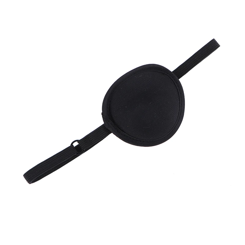 Pirate Eye Patch Unisex Black Single Eye Patch Eyepatch One Eye Washable Adjustable Concave Eye Patch Kid Pirate Cosplay Costume