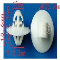 100PCS Auto Plastic Fastener clip Left and right sliding door cover For VW 2E1867289C