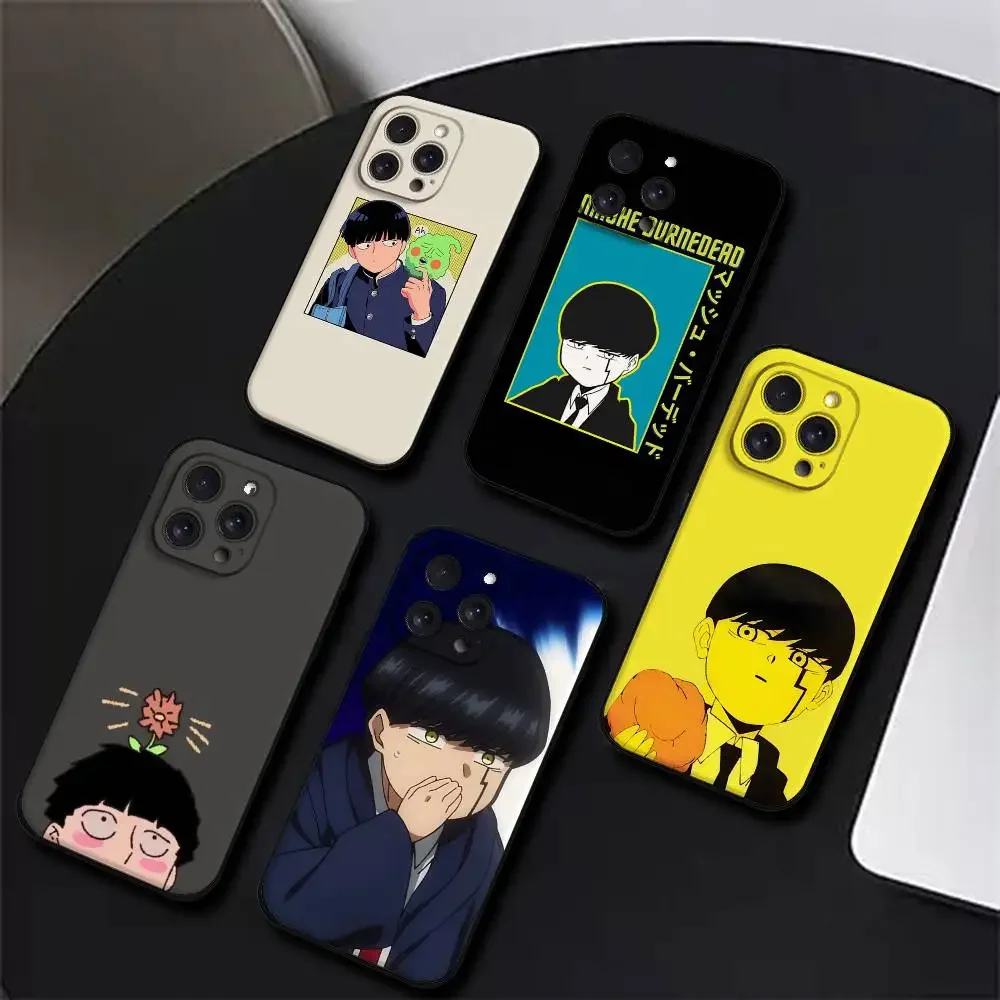 Mashle Magic And Muscles para funda de teléfono para Iphone 17 16 15 11 13 14 Pro Max X Xr Xs Max 12mini funda negra