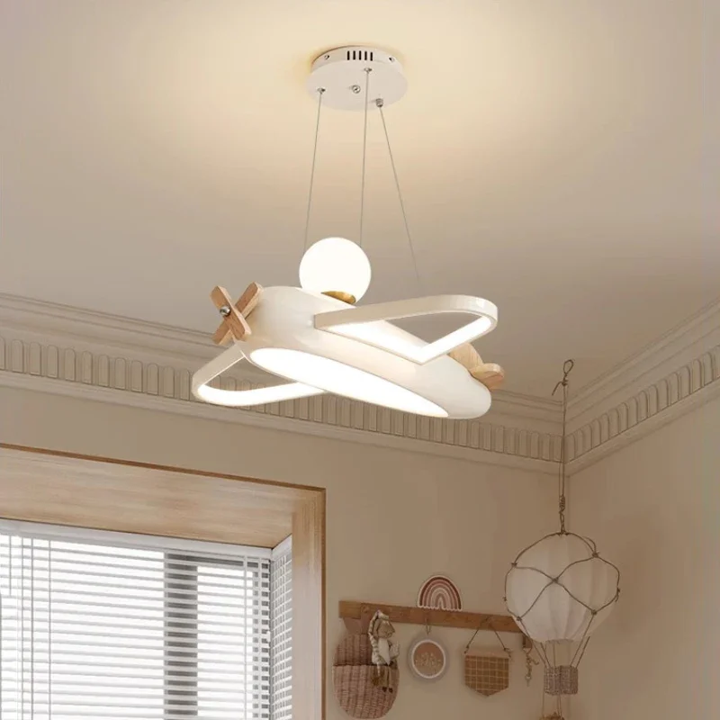 aviao lampadas modernas lustres do quarto das criancas led simples criativo bercario do bebe menino menina quarto decoracao de casa lustre 01