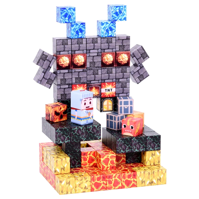 메카 마그네틱 빌딩 블록 & 건축 블록: 3세 이상 어린이용. 다양한 DIY 디자인, 아이들에게 이상적인 휴일 선물