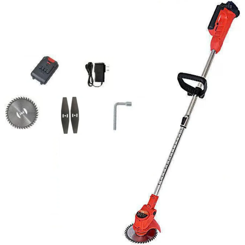 

Аккумуляторный триммер для травы, 21 В, аккумуляторный/обрезной станок, аккумуляторная батарея 1300 Вт с графеновой литиевой батареей и быстрым зарядным устройством, электрический триммер для правой