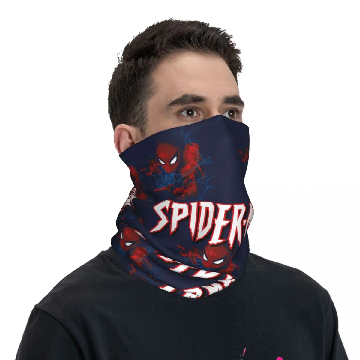 Signs Marvel Spider Man Bandana cuello polaina Motocross máscara facial pasamontañas ciclismo Unisex adulto a prueba de viento