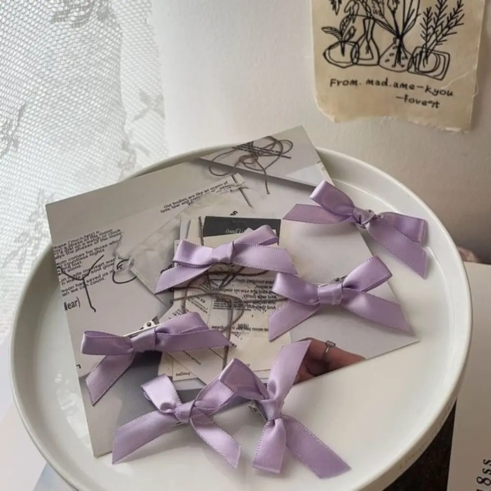 1PC น่ารัก Mini Bowknot คลิปผม Fairy อุปกรณ์เสริมผม Bow Hairpin Headwear หวานริบบิ้น Barrette หญิง