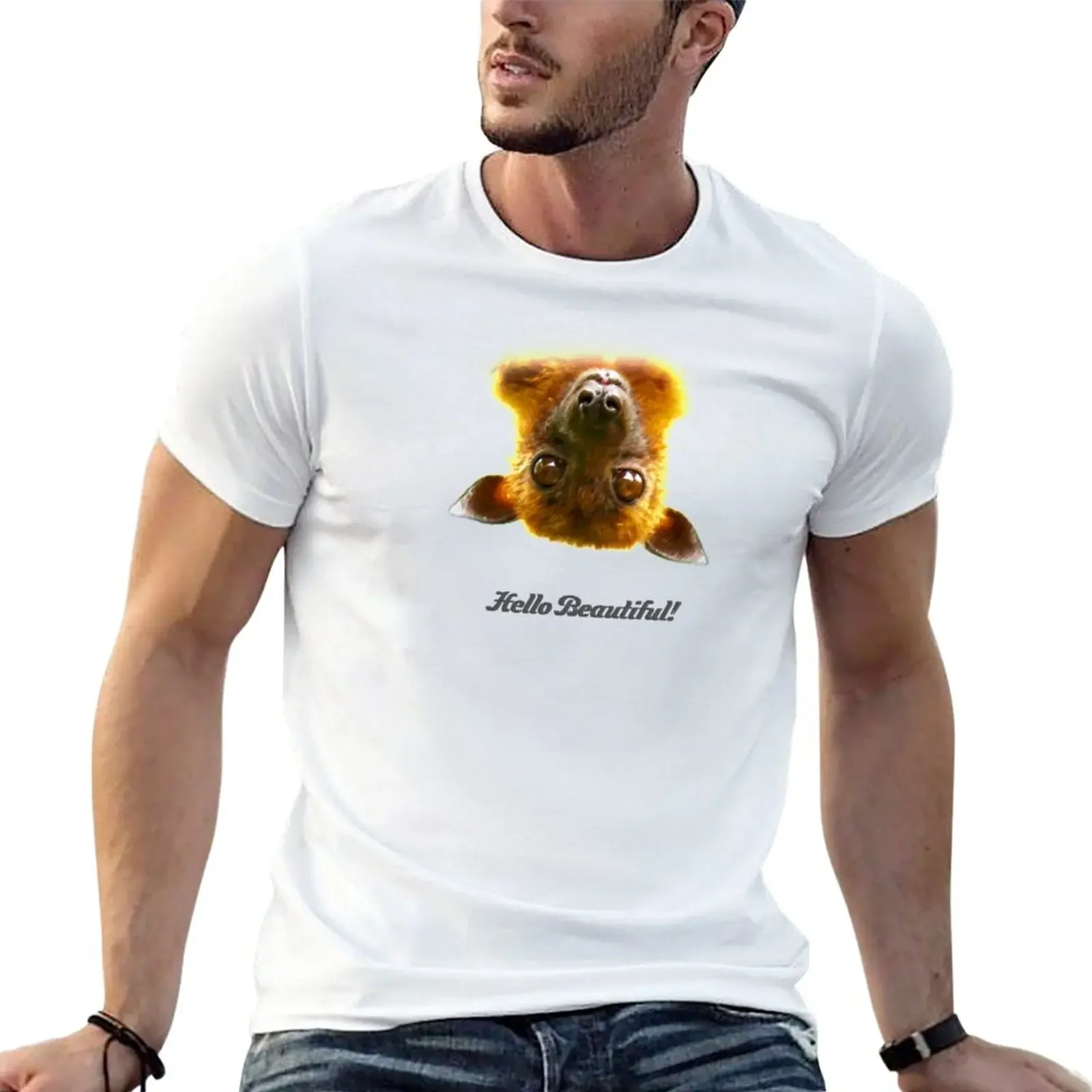 

Batzilla - Hello Beautiful! T-Shirt korean fashion funnys men clothings