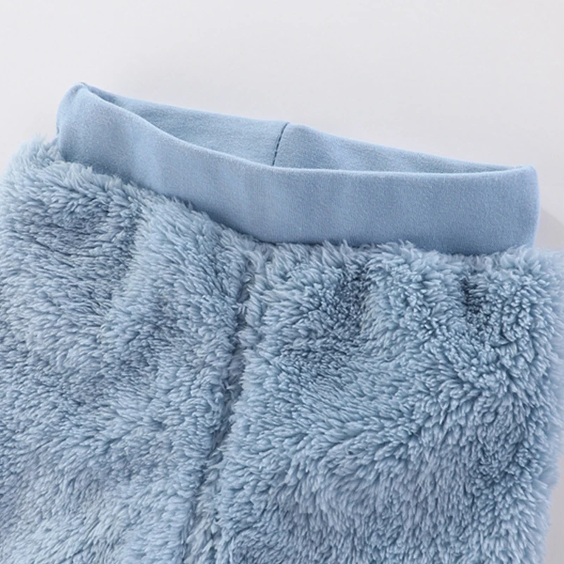 مجموعة الفانيلا للأطفال لخريف وشتاء - ملابس ناعمة للرضع ملابس خارجية للأطفال الصغار بدلة دافئة للأطفال الأولاد والبنات من عمر 1-3 سنوات عصرية #5