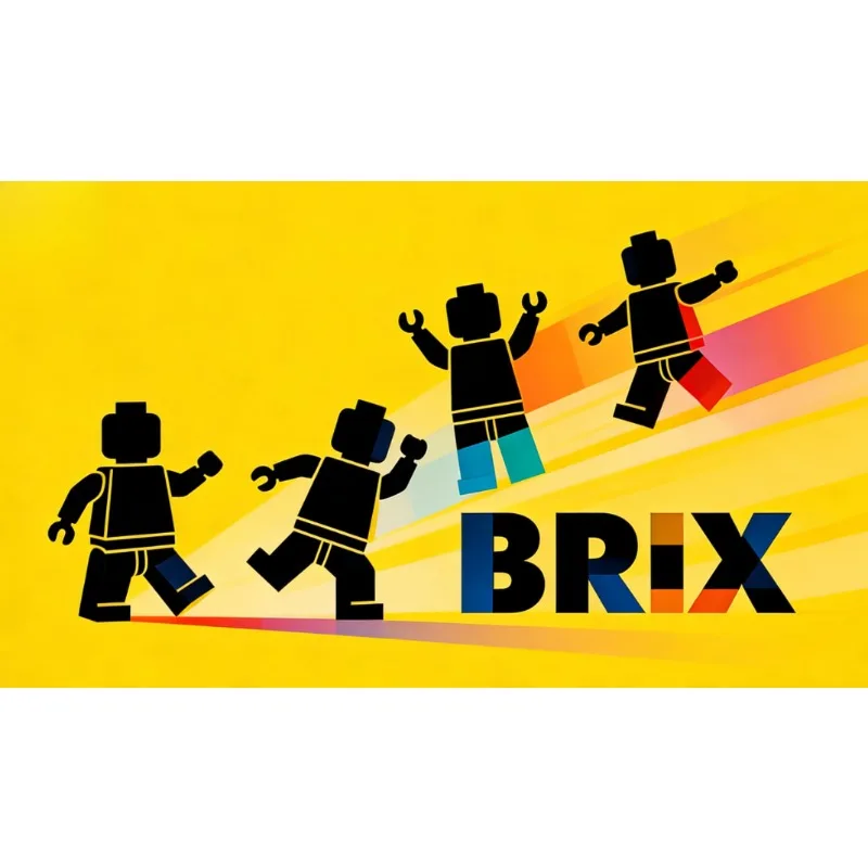 BRIX Gimmick Magic Trick – Close-Up & Stage Illusions, Mentalism, Prediction Prop for Magicians, Fun Magic Game, As Seen on TV