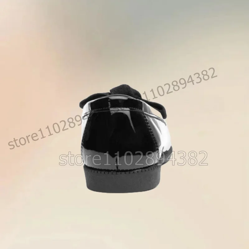 รองเท้าโลฟเฟอร์ผู้ชายแบบสวม ดีไซน์ผูกโบว์สีดำ งานเย็บประณีต หรูหรา ทำมือ เหมาะสำหรับงานปาร์ตี้ งานเลี้ยง งานออฟฟิศ และใส่ลำลอง