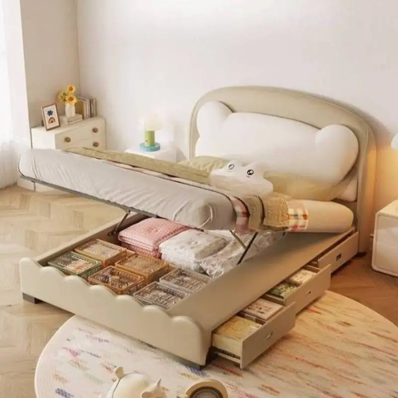 تخزين سرير أطفال إسكندنافي أوروبا رخيصة بسيطة خشبية مخصصة سرير أطفال تصميم واحد حديث Lettino Per Bambini أثاث منزلي
