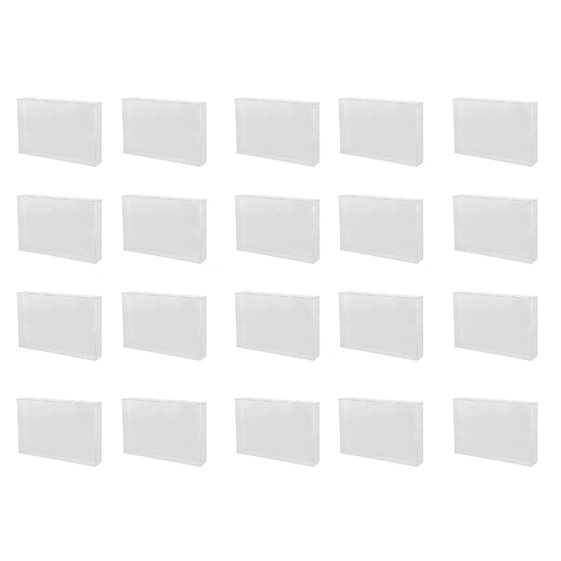 

20Pcs Game Box Protectors For N64 Game Storage Box Display Box Transparent Plastic PET Cases