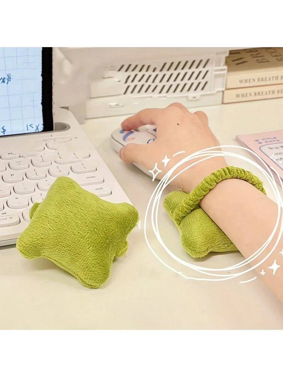 1pc Cute Computer Keyboard Wrist Rest Mouse Pad With Hand Pillow, Anti-Friction, Warmth And Ergonomic Design For Office Desk