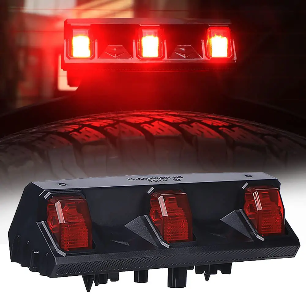 Rear Led Brake Light For Jeep Wrangler JL 2018+ Red Position Tire Brake Tail Light Stronger High Mounted Stop Lamp Car Assembly