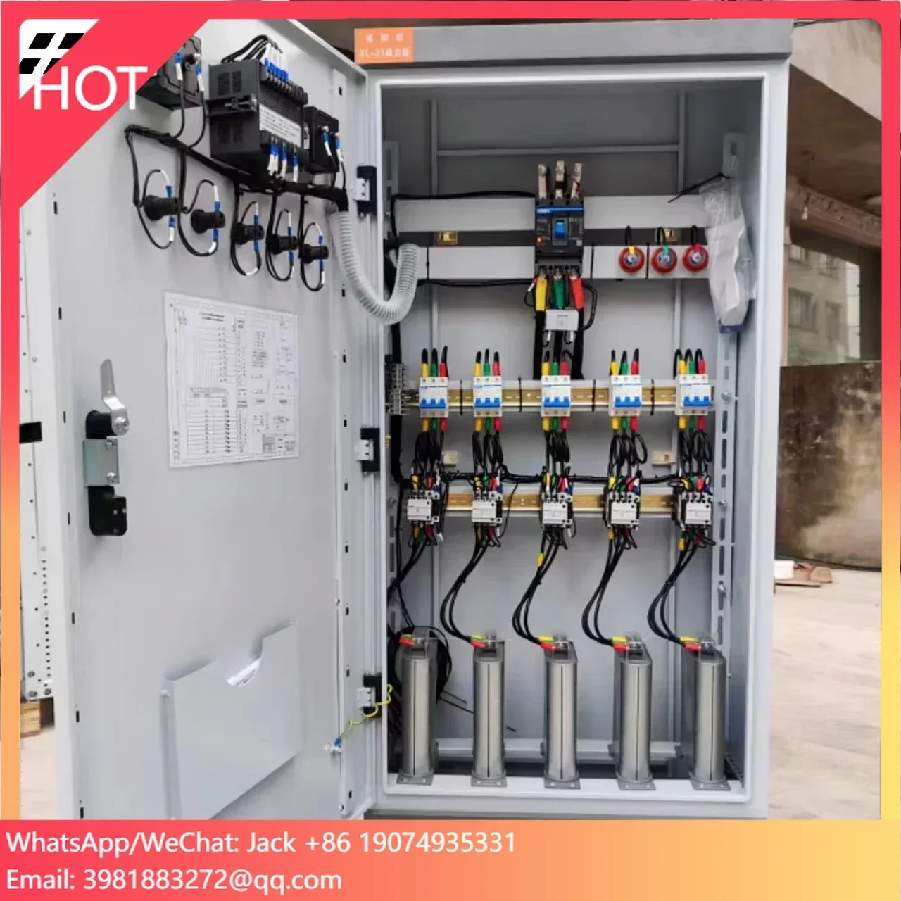 

Low Voltage AC 380V Automatic Power Factor Correction PFC Panel 150Kvar 200Kvar/Compensator Capacitor Bank With Reactors