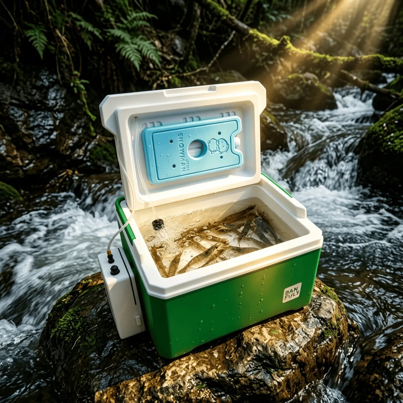 プロ仕様釣り用ボックス、酸素ポンプ付き、断熱シーフィッシングカー搭載型活魚タンク、エビ養殖用ウォーターバケット