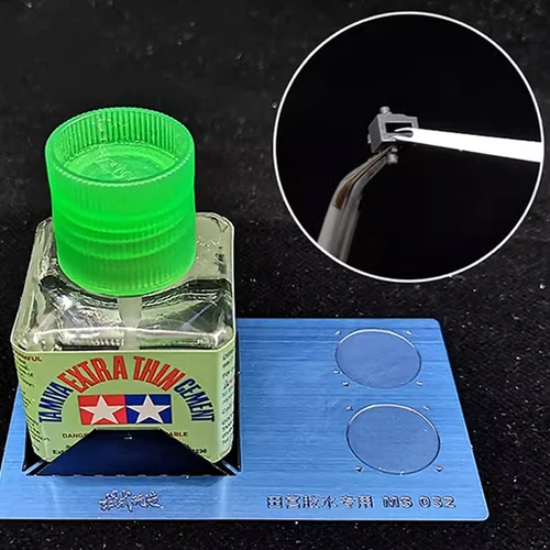 시멘트 접착제 보조 어플리케이터 분배 스틱 접착제 고정 베이스, 타미야 DIY 공예 군사 취미 조립 도구