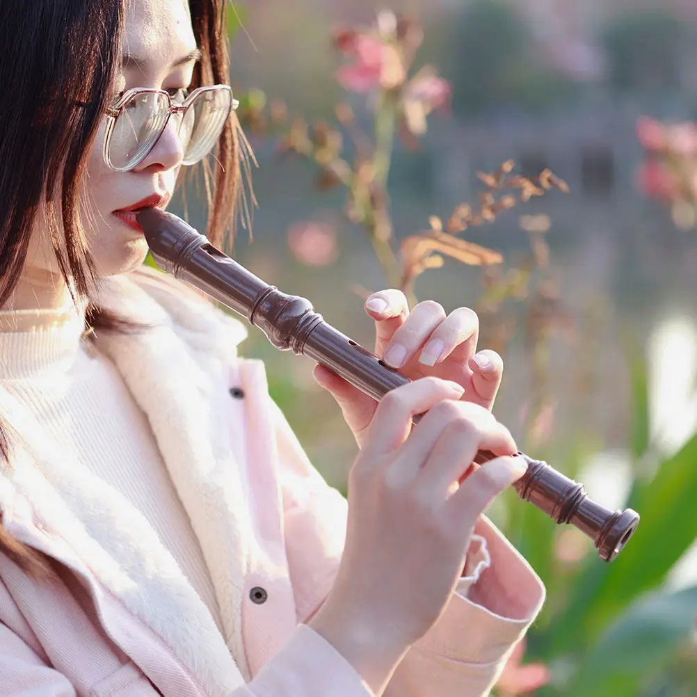 Professional 8 Hole Soprano Recorder Plastic Traditional Flute for Students Beginners Music Education School Ensemble Use