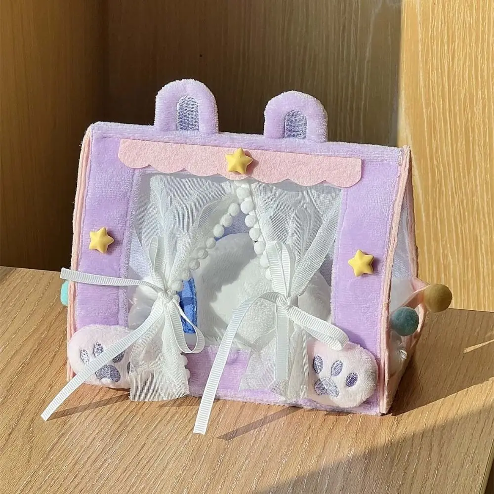 

Kids Toy Desktop Ornaments Doll Tent Scene Model Doll Furniture Cotton Doll Bed Miniature Cute Doll Sleeping Bed Plush Toy