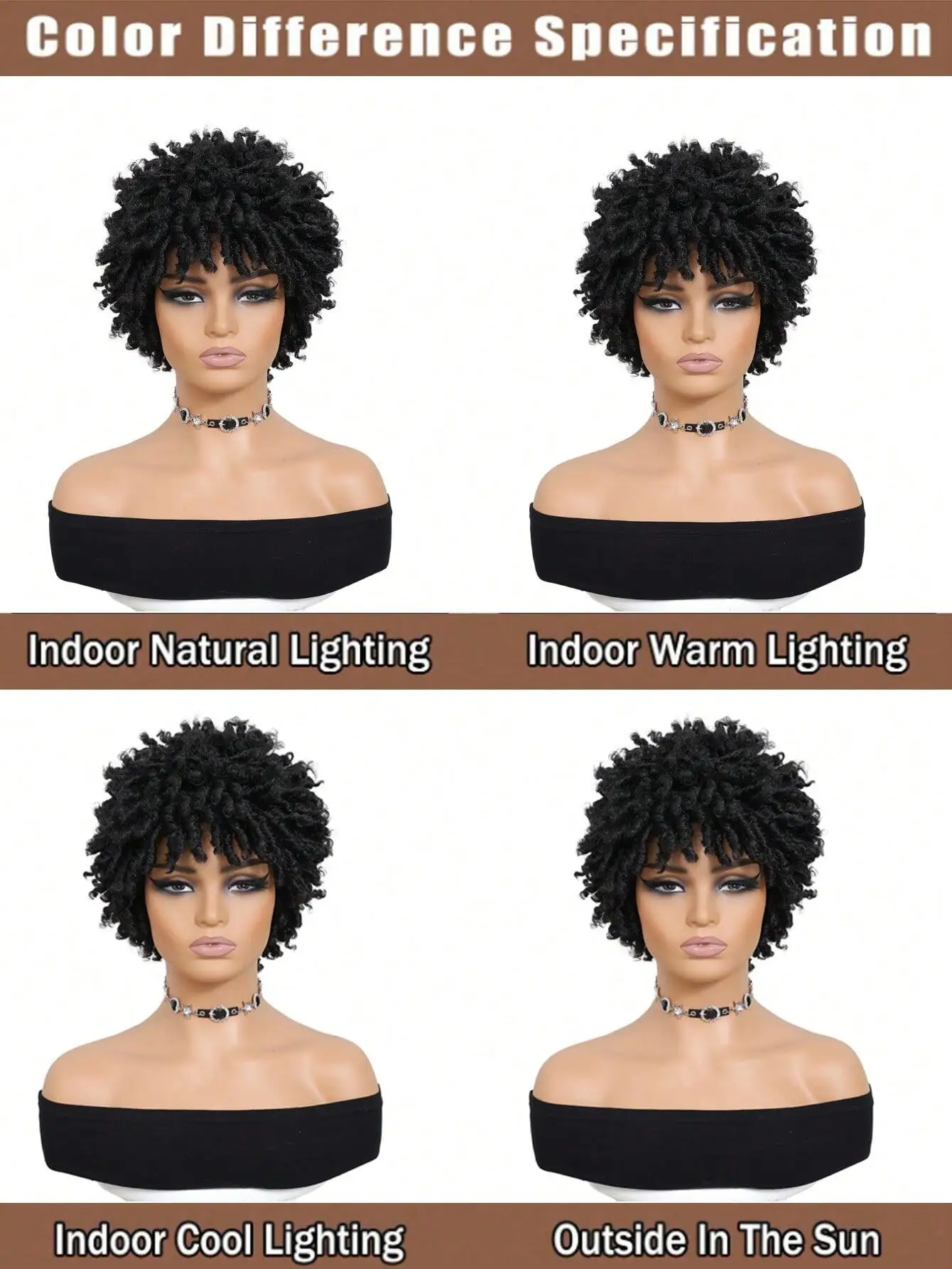 Short synthetic Wig for Black Women and Men Afro Faux Dreads Wig Heat Resistant Short Braided Wigs for Black Women image 3
