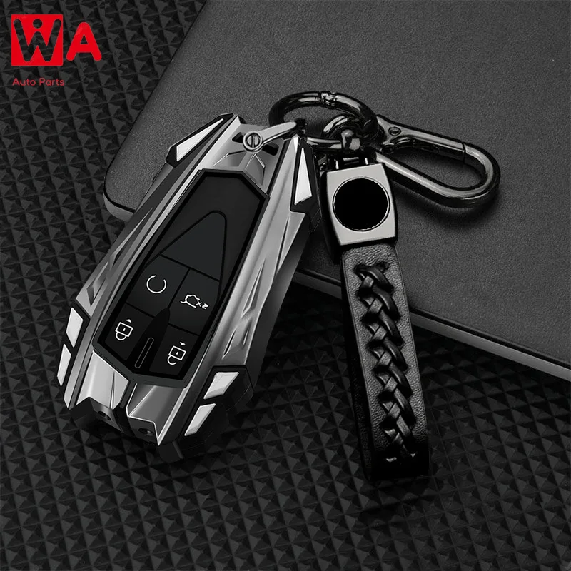 

Zinc Alloy Car Key Case Cover For Changan Eado Unit CS35plus CS55plus CS75plus Smart Protected Keychains Interior Accessories