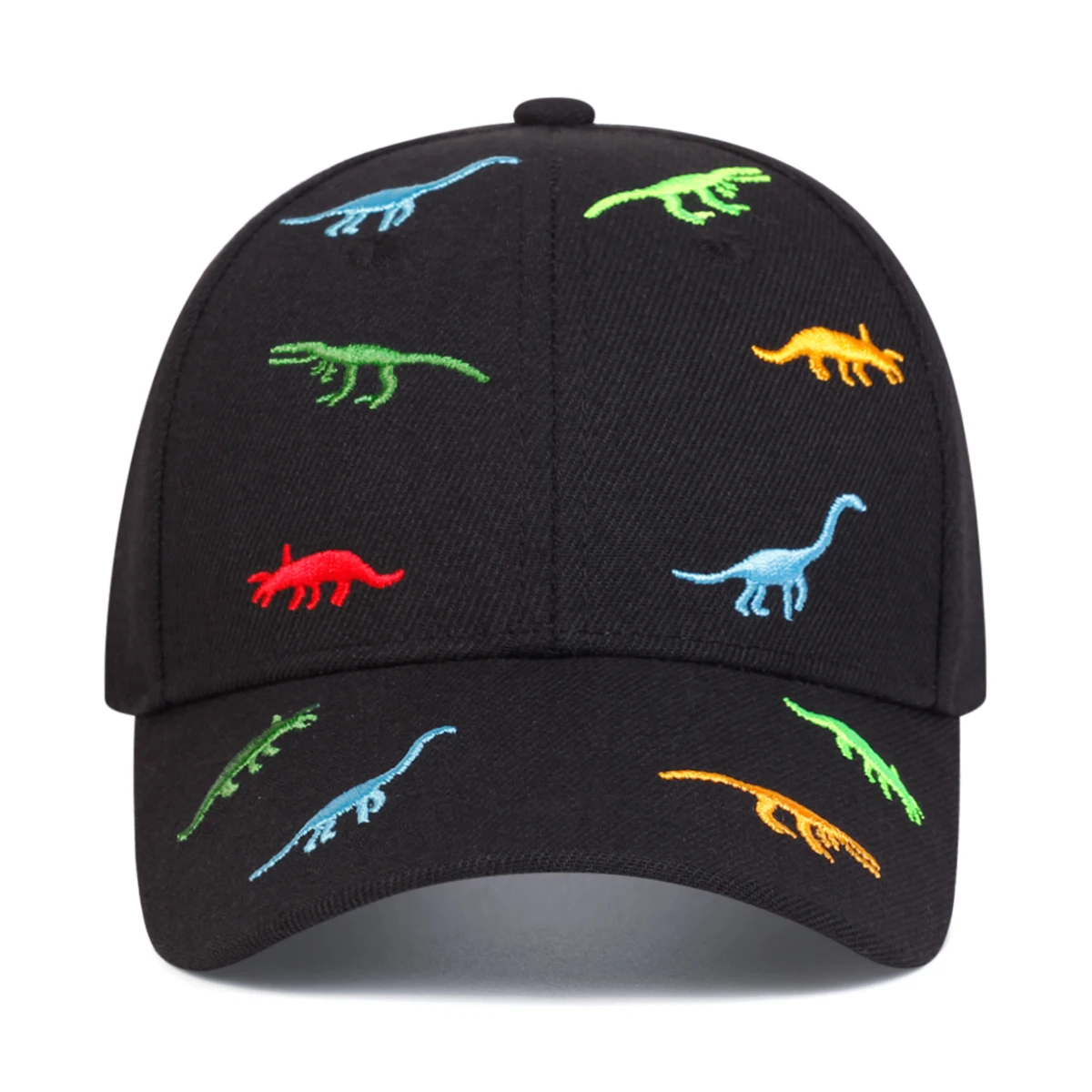 Children Dinosaur Embroidery Baseball Caps Spring Summer Outdoor Adjustable Casual Hats Boy Girl Travel Sunscreen Hat