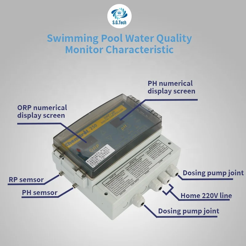 High Efficiency Chemtrol 250 Swimming Pool PH/ORP Monitor Water Quality Controller