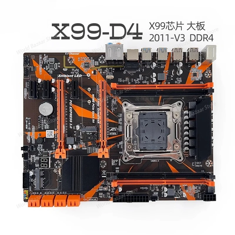 

X99-P3-V5.2 desktop main board X99 original chip C612 supports 2011-3-pin DDR3 new computer main board