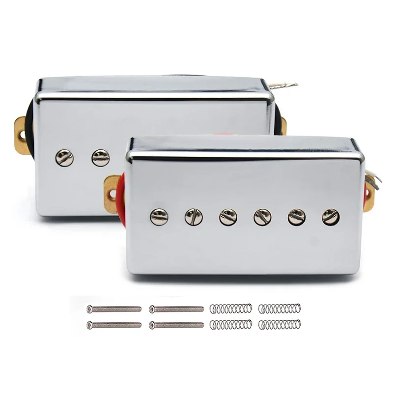 P90 Style Electric Guitar Pickups Single Coil Pickup 6 Adjustable Screw Humbucker Sized N-50/B-52 Black/Gold/Chrome