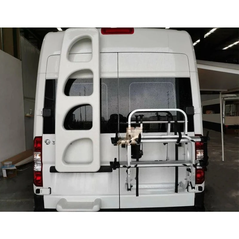 Caravan Rear Dual Folding Bike Rack Heavy‑Duty Bicycle Carrier For RV Caravan Outdoor Camping Travel Accessory